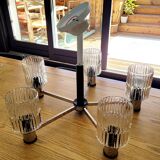 Mid century chandelier 6 lights