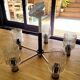 Mid century chandelier 6 lights