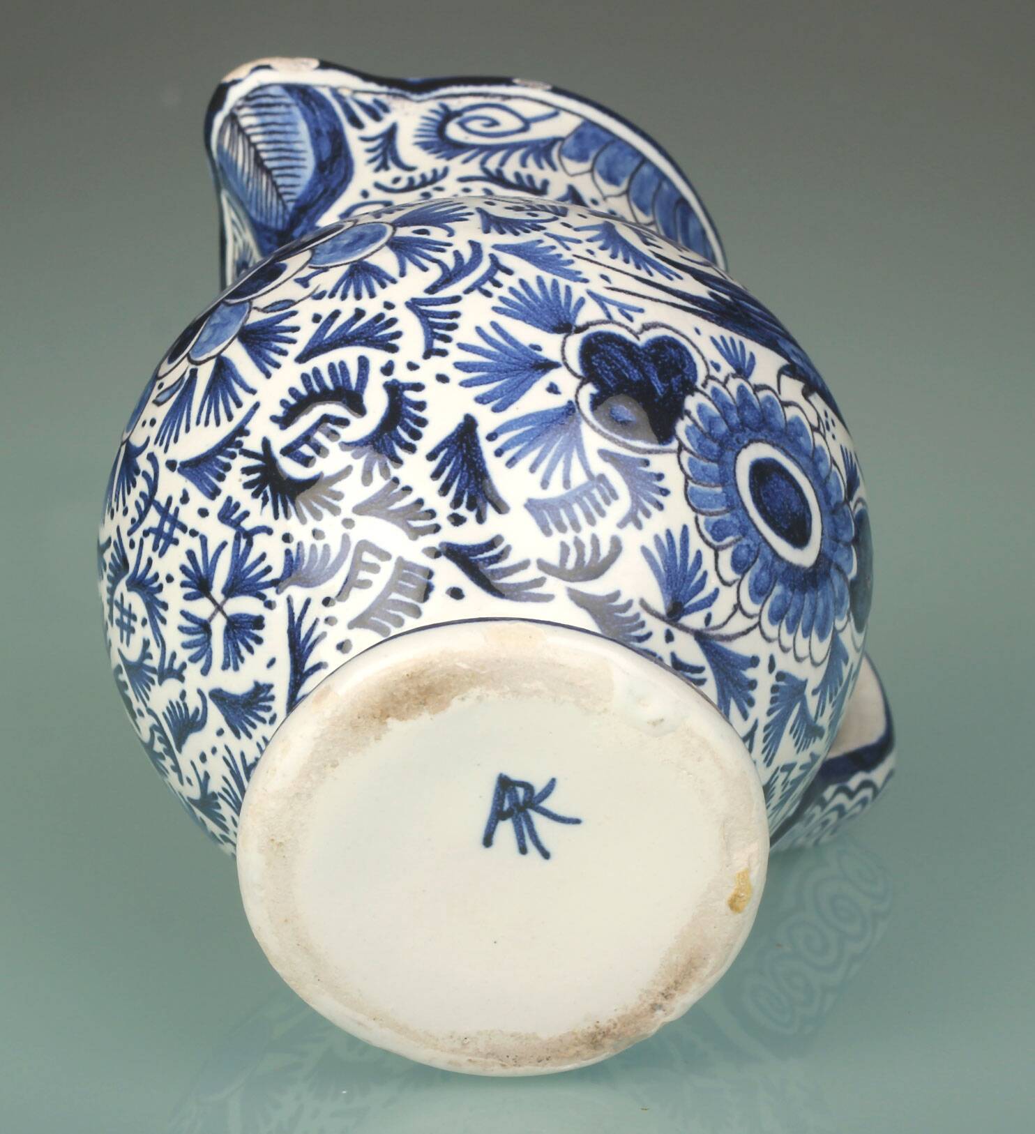 Petit pichet faîence 18e Siècle Delft, Pieter Adriaen Pynacker