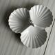 3-compartment white porcelain dish