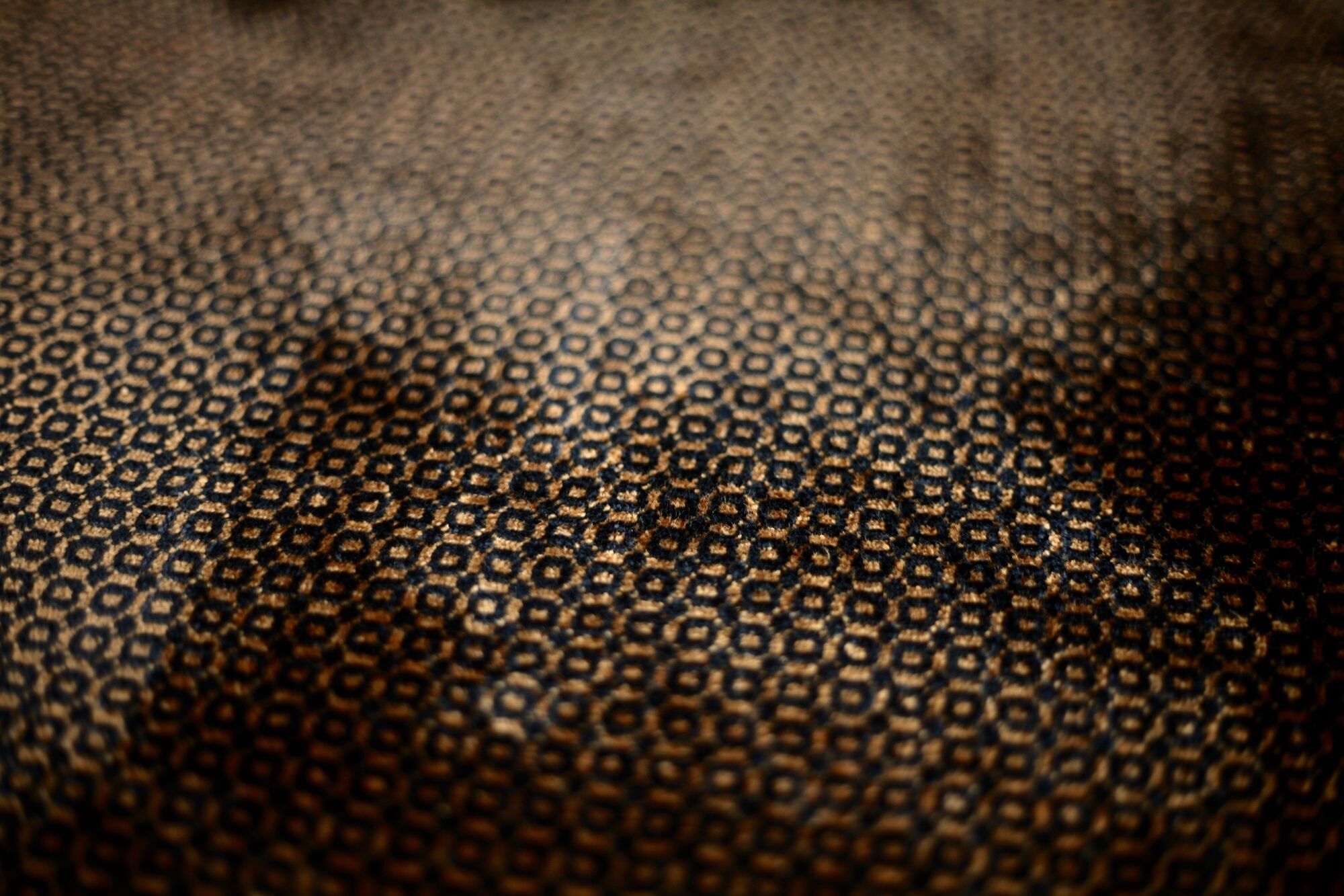 Foam and velvet heater "amber", convertible, France, circa 1970.