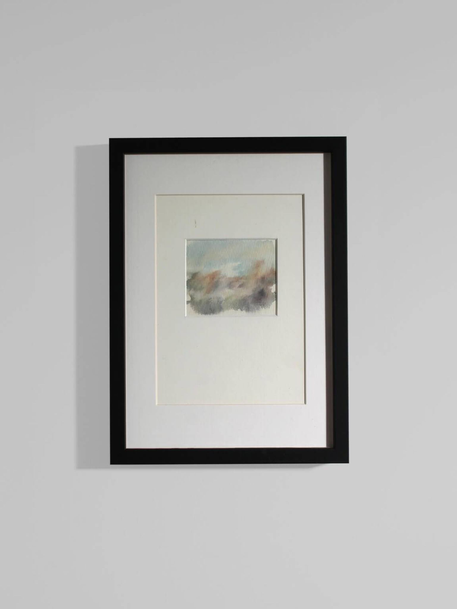 Peinture aquarelle abstraite vintage dans des teintes claires.