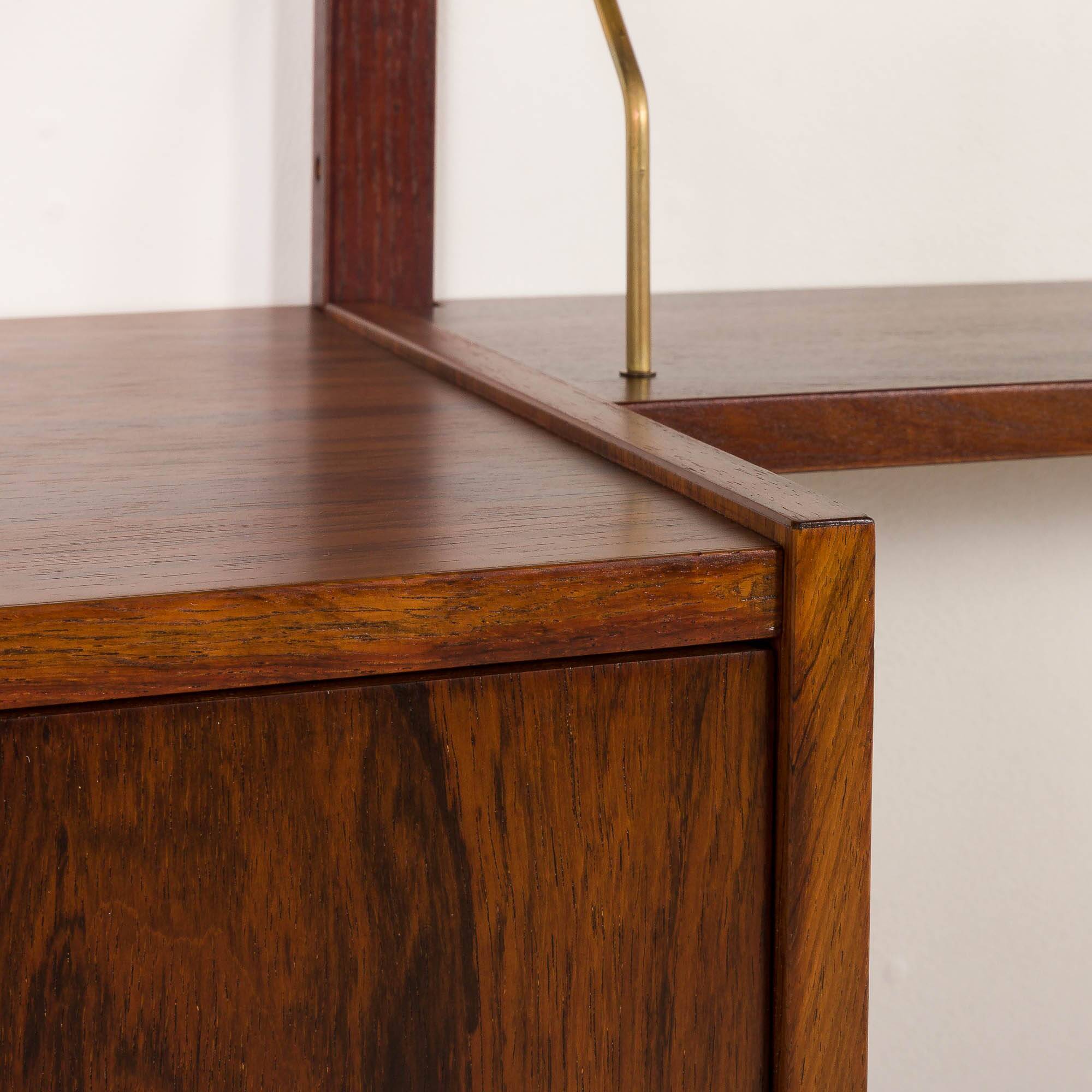 Scandinavian mid-century rosewood shelving unit attributed to Preben Sorensen, 1960s