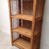 Vintage rattan shelf
