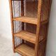 Vintage rattan shelf