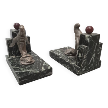 Maurice Frecourt Art Deco Bookends, circa 1925