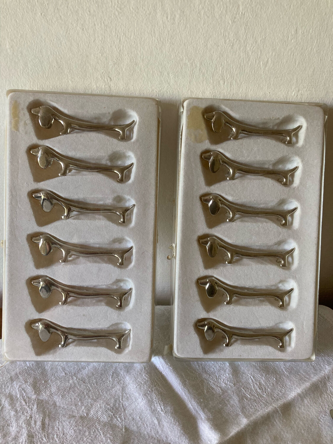Porte-couteaux vintage teckel