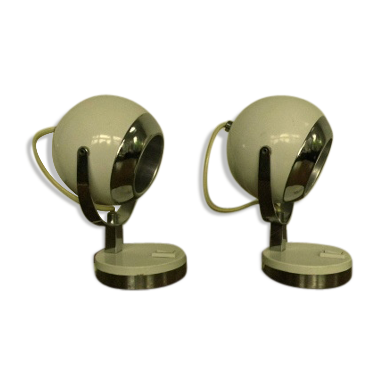Pair of lamps Eyeball years 70