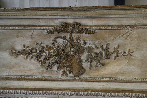 Large Napoleon III patinated mirror, 19th century