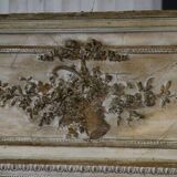 Large Napoleon III patinated mirror, 19th century