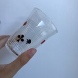 Set of 6 water glasses card games 70s