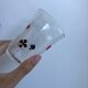 Set of 6 water glasses card games 70s