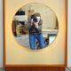 Miroir scandinave rétro-éclairé -années 60 79x96cm