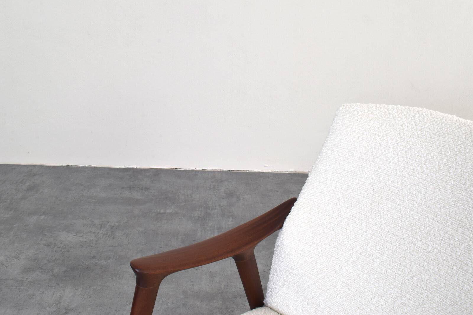 Mid-Century „Tenor” Teak & Boucle Armchair from Møre Lenestolfabrikk, 1960s