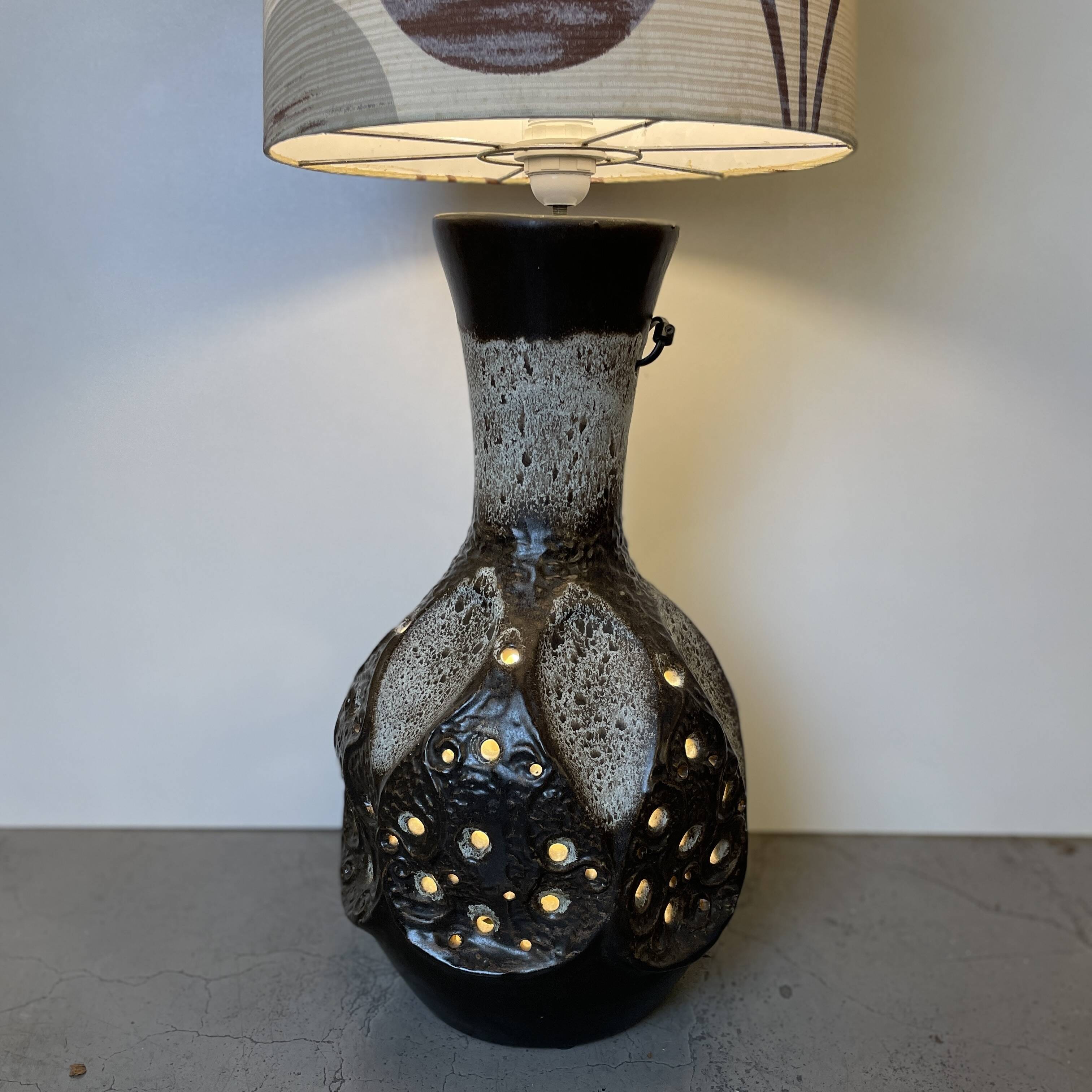 German Ceramic Floor Lamp from 1970'