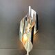 Large Chrome Lamp 3 Lights Space Age Italy 70's Dlg Reggiani