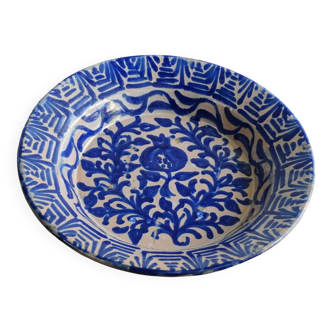 Bol Fajalauza bleu espagnol ancien à grenade