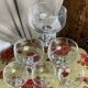 Six glass champagne or dessert glasses, Seca