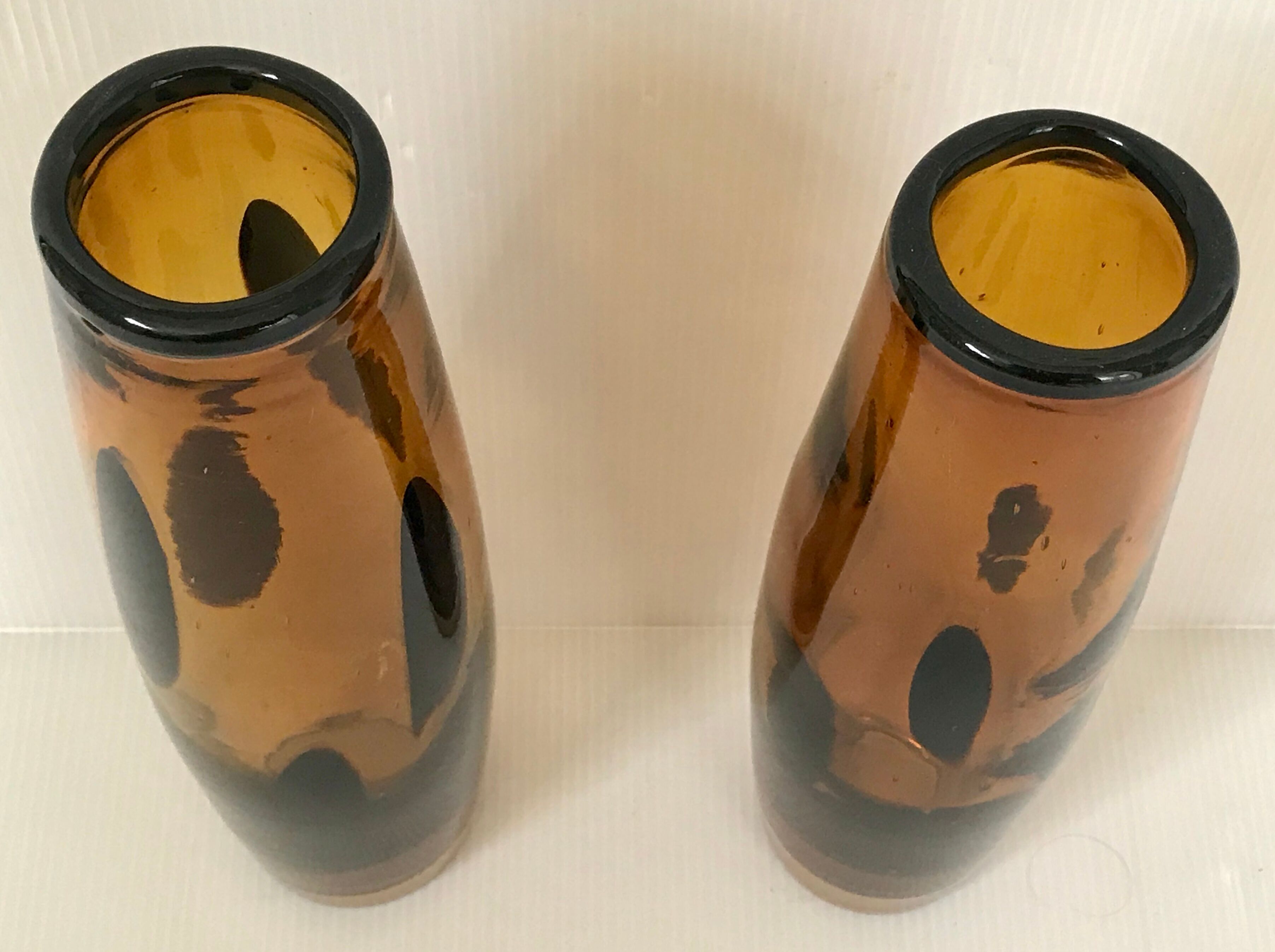 Pair of Murano glass vases