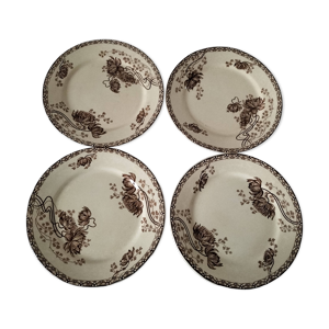 4 assiettes sarreguemines