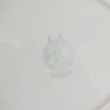 Vintage oval dish Moulin des Loups Orchies flowers