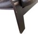 Vintage brown leather two-seater sofa/chaise longue