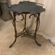 bamboo pedestal table&bronze Napoléon III