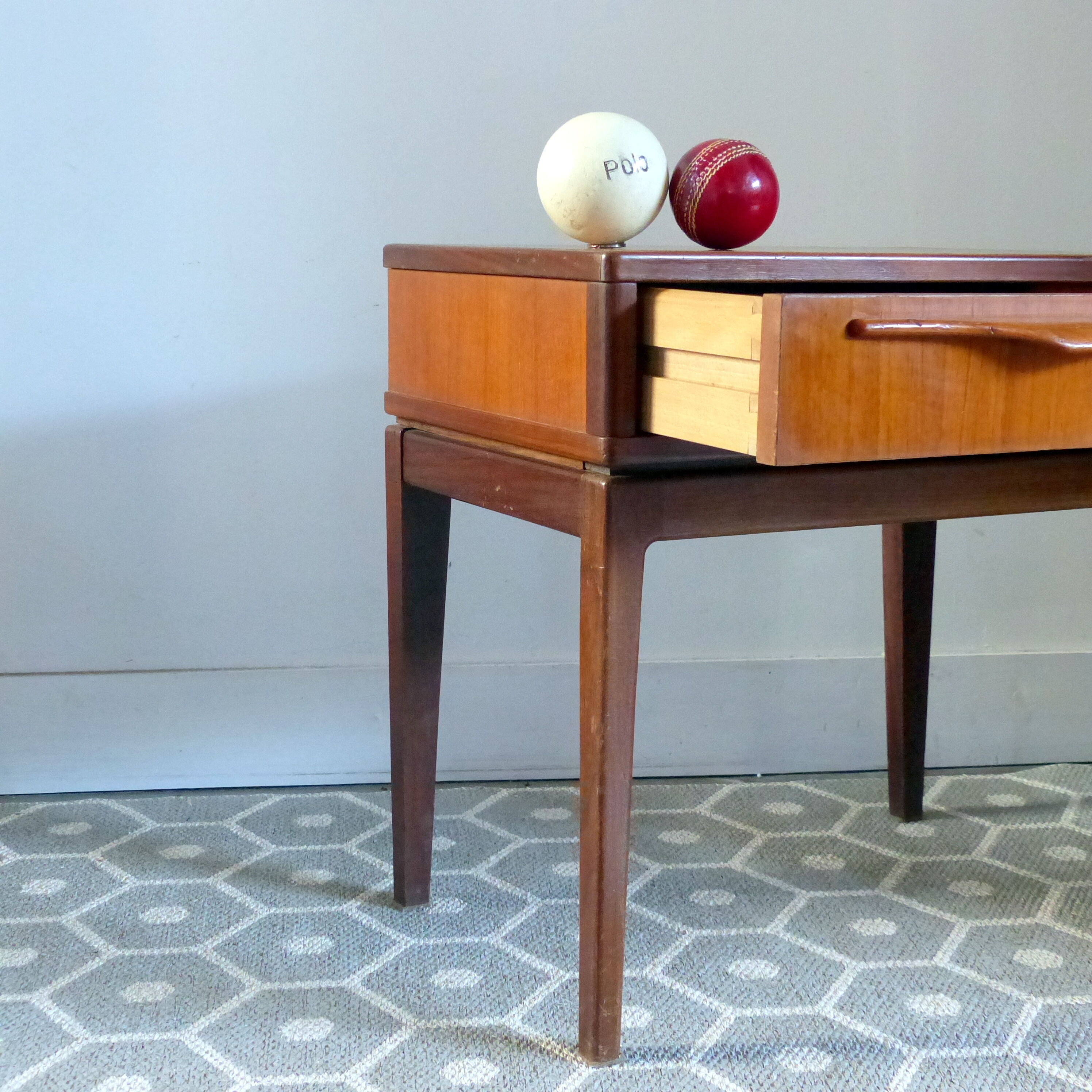 Vintage teak bedside table