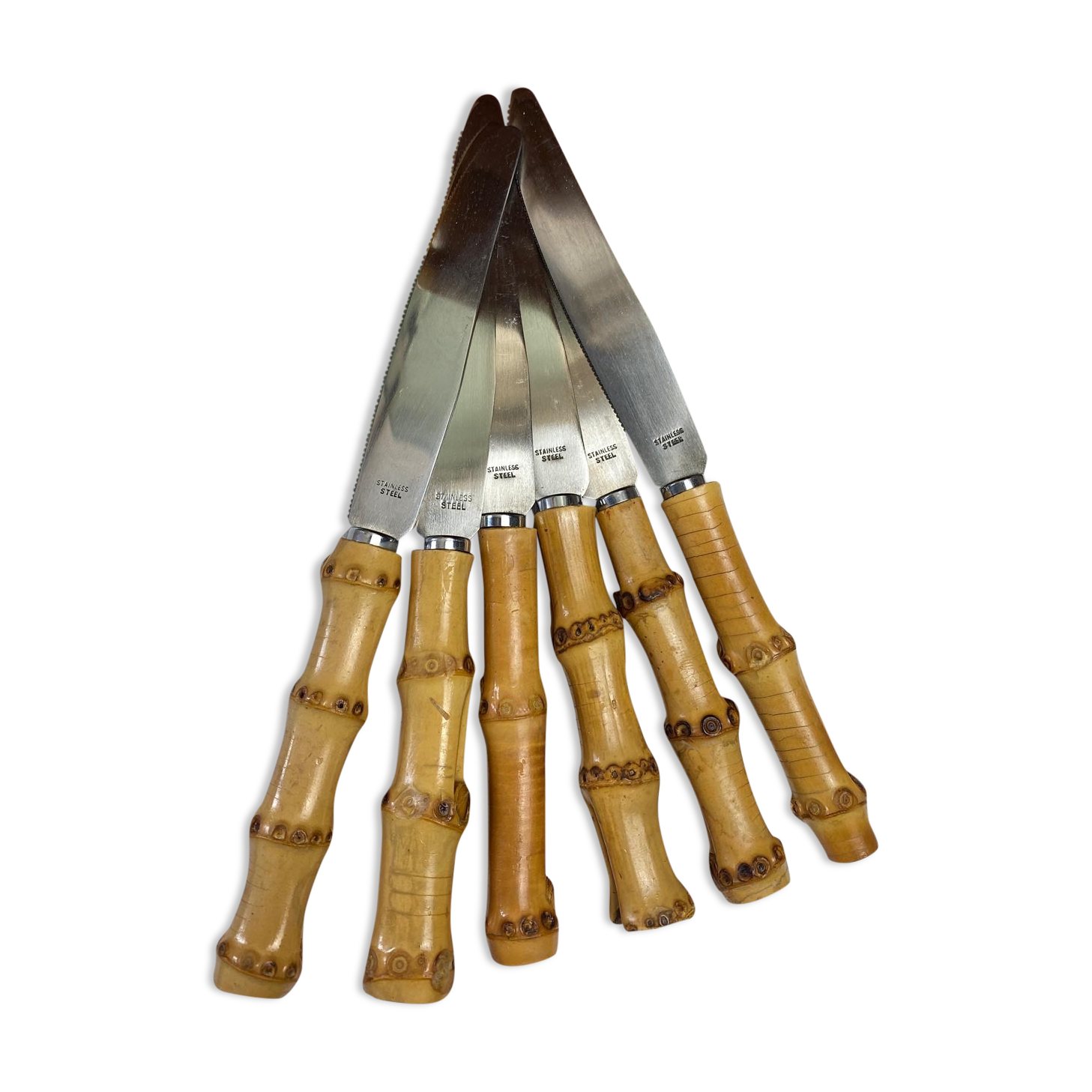 Set of 6 vintage dessert, cheese, dessert knives