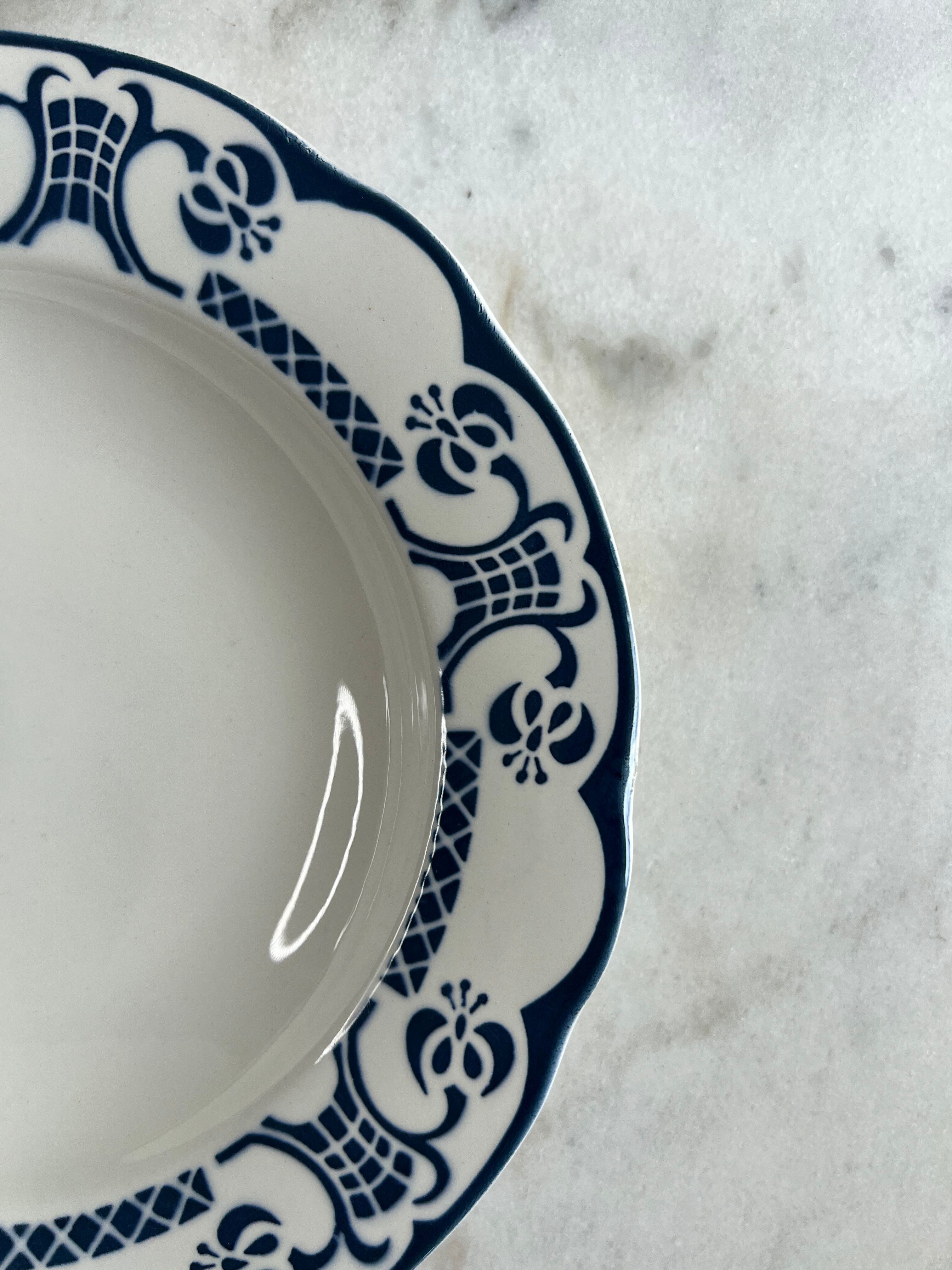 Set of 2 deep plates Marie Christine Sarreguemines