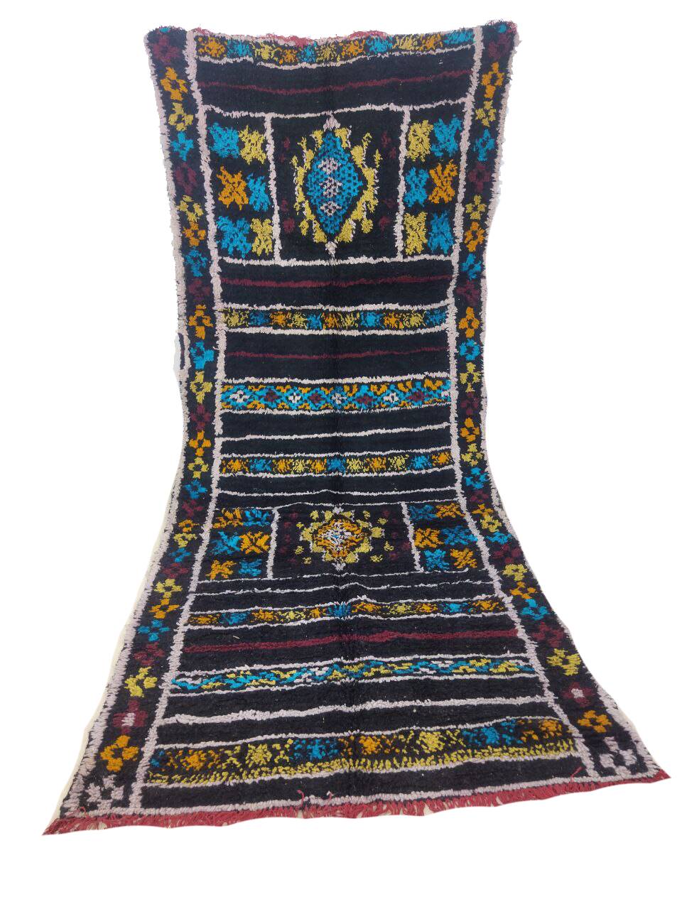 Handmade moroccan berber rug 345 x 110 cm