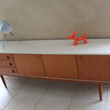 Enfilade design scandinave vintage en teck