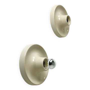 Beige wall light by Tronconi, set of two.