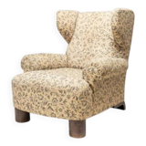 Art Deco wingback armchair, Europe, 1930s