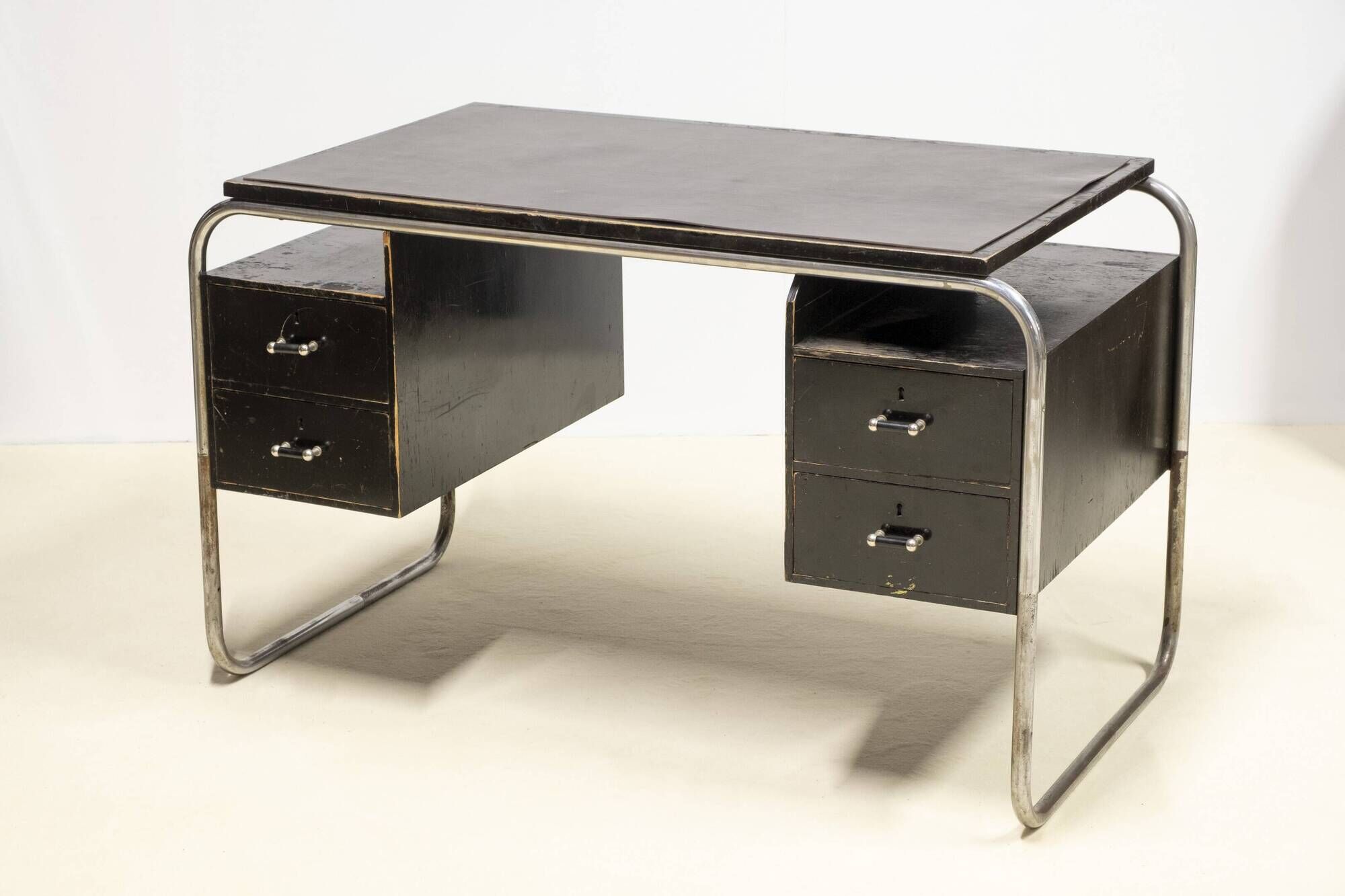Swedish Funkis Writing Desk, Bauhaus-Inspired, 1940s