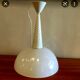 Lustre opaline blanche vintage  années 1950