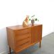 Teak Deens dressoir met lades vintage