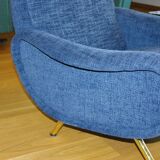 Pair of vintage armchairs by marc zanuso for arflex 1950