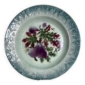 Plat creux en barbotine motif Figues diamètre 27,5 cm