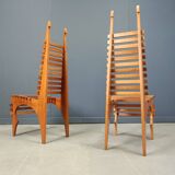 Chaises de salle à manger postmodernes « Calcar » de Benoit Lange, années 1990