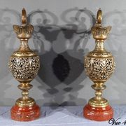 Paire d’aiguières en bronze, art nouveau – 1910