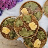 Sarreguemines barbotine dessert plates