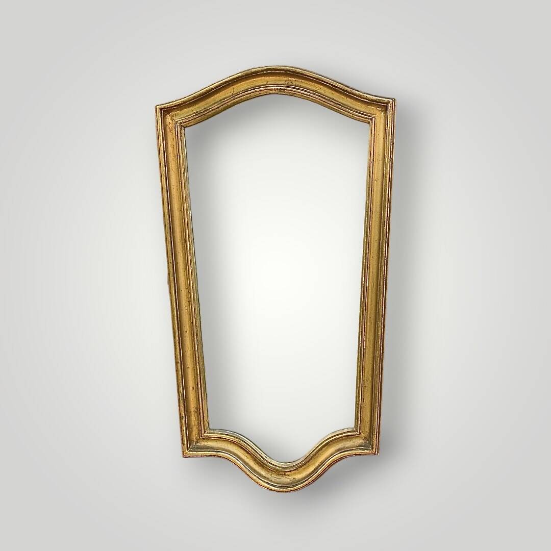 Large antique wall mirror in gilded resin – Louis XV style – 1960s