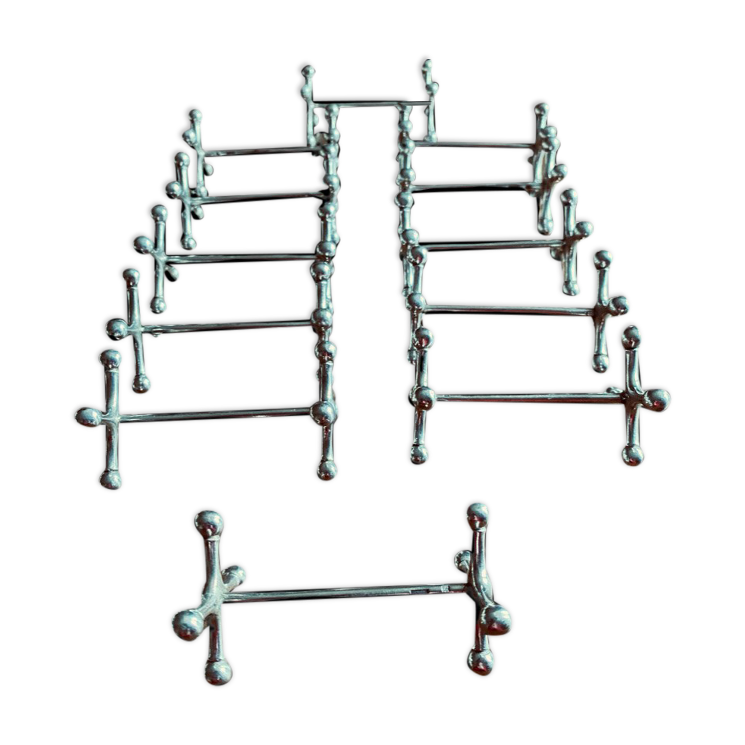 Série de 12 porte-couteaux Christofle modèle boule