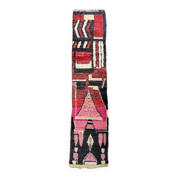Tapis en Laine Berbère couloir neuf 75x390 cm