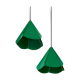 Lampe de suspension  origami vert