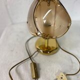 Lampe vintage dorée de table