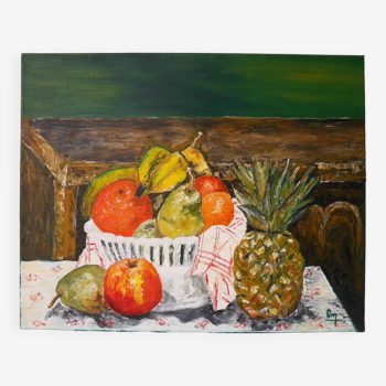 Tableau nature morte fruits