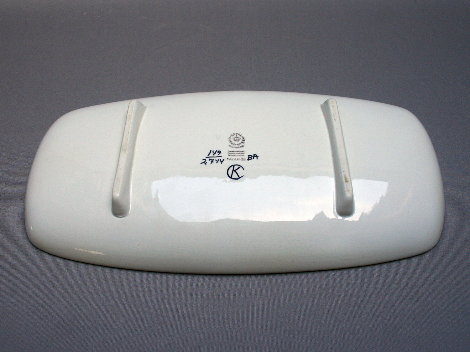 Royal Copenhagen Scandinavian dish Blue ceramic, 60s/70s