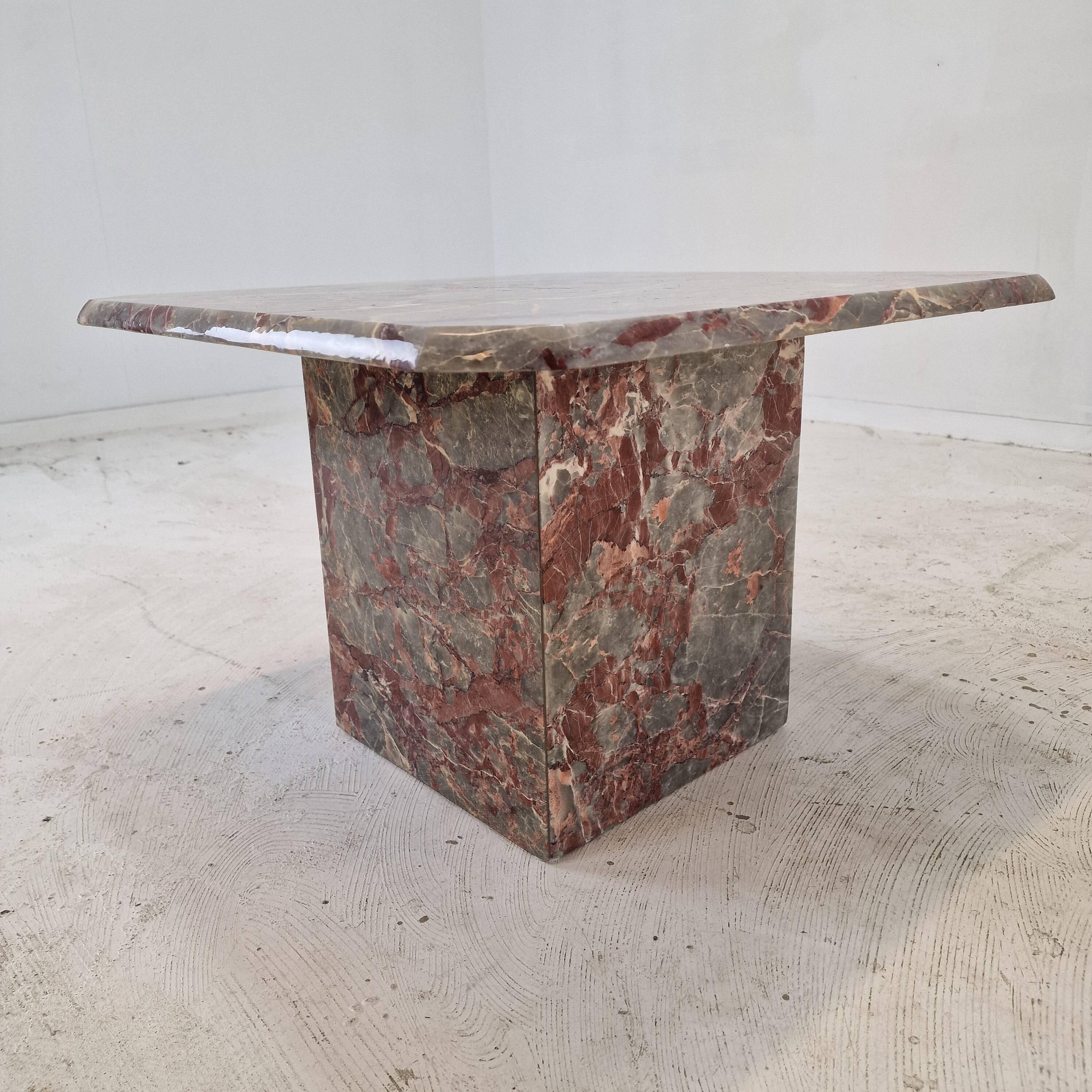 Italian Marble Coffee or Side Table, 1980s